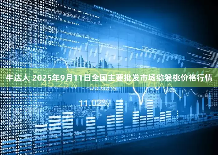 牛达人 2025年9月11日全国主要批发市场猕猴桃价格行情