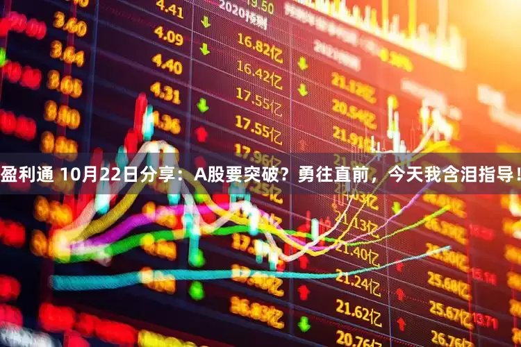 盈利通 10月22日分享：A股要突破？勇往直前，今天我含泪指导！