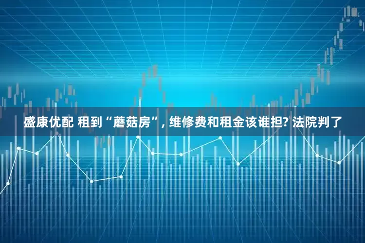 盛康优配 租到“蘑菇房”, 维修费和租金该谁担? 法院判了